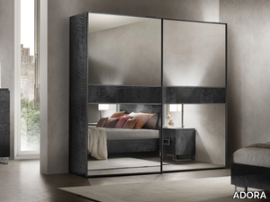 MODERNA - Mirrored glass wardrobe with sliding doors _ ADORA