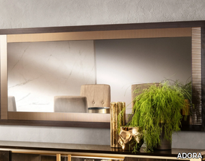 ESSENZA - Rectangular framed wooden mirror _ ADORA