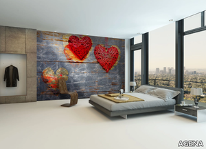 HEARTS - Fire retardant waterproof wallpaper _ AGENA