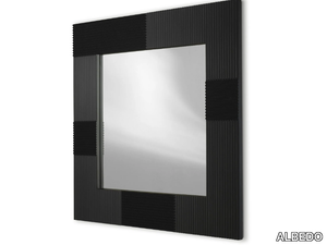 CAMPI - Square wall-mounted MDF mirror _ ALBEDO