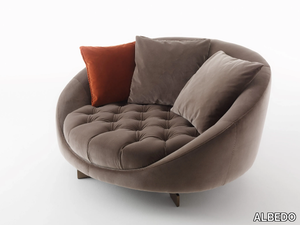 HILL - Tufted fabric small sofa _ ALBEDO