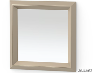 DOUBLE - Square framed metal mirror _ ALBEDO