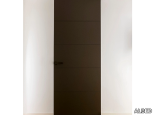 INTEGRA - Hinged flush-fitting leather door _ ALBED