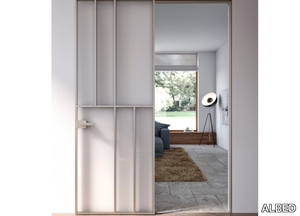 CELINE - Hinged flush-fitting glass door _ ALBED