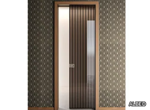 RI-TRAIT 8B - Glass and aluminium internal pocket sliding door _ ALBED