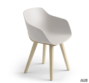 KUSKOA BI - Eco plastic chair with armrests _ ALKI