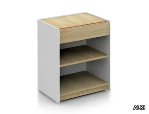 LANDA - Low solid wood office storage unit _ ALKI