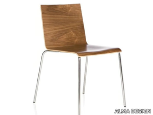 CASABLANCA - Stackable wooden chair _ ALMA DESIGN