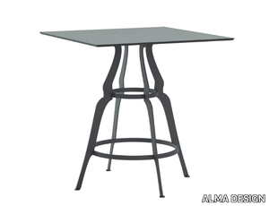 BISTRÒ - Square HPL table _ ALMA DESIGN