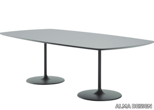 MALÈNA - Rectangular laminate table _ ALMA DESIGN