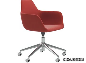 Y WORK - Swivel fabric chair with 5-spoke base _ ALMA DESIGN