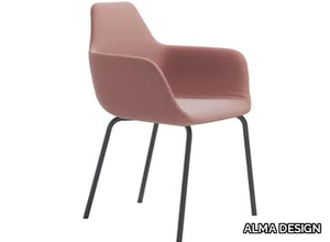 Y FOUR - Fabric chair with armrests _ ALMA DESIGN