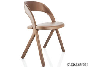 GESTO - Upholstered leather chair _ ALMA DESIGN