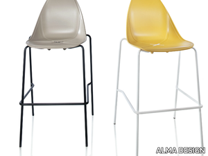 X CONE - Stackable polypropylene barstool _ ALMA DESIGN