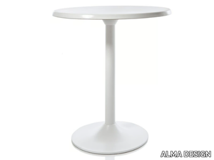 MOJITO - Round melamine-faced chipboard table _ ALMA DESIGN