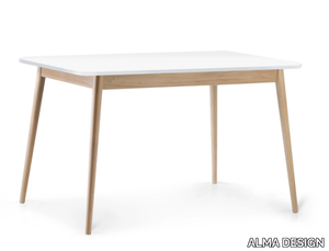 VIRNA - Rectangular beech table _ ALMA DESIGN