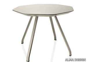 X TABLE - Octagonal MDF coffee table for living room _ ALMA DESIGN