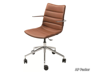 NEBRASKA - Office chair with armrests with 5-Spoke base _ AP Factor