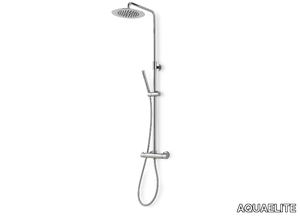 CL026 AM - Wall-mounted shower panel with overhead shower _ AQUAELITE