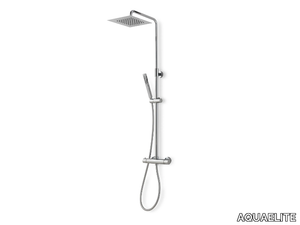 CL027 AM - Wall-mounted shower panel with overhead shower _ AQUAELITE