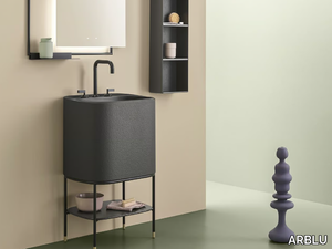 ALLEGRO - Floor-standing Tecnoblu vanity unit with towel rail _ ARBLU