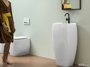 FLÒ - Freestanding ceramic washbasin _ ARBLU