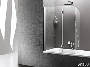 DEDALO - Bathtub wall panel with fixed side _ ARBLU