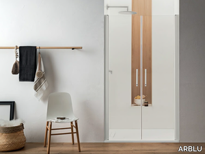 DEDALO - Niche shower cabin with hinged door _ ARBLU