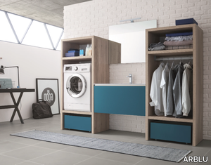 Laundry room cabinet with sink - Laundry room cabinet with sink for washing machine _ ARBLU