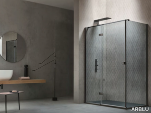 OTTO - Corner shower cabin with hinged door _ ARBLU