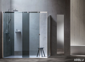 OTTO - Corner shower cabin with sliding door _ ARBLU