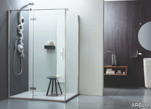 SEI - Corner shower cabin with hinged door _ ARBLU