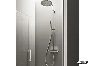 CRISTINA - Wall-mounted shower panel with overhead shower _ ARBLU