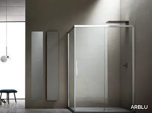 SIRIO - Corner rectangular shower cabin with sliding door _ ARBLU