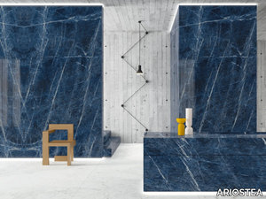 ULTRA MARMI - SODALITE BLU - Porcelain stoneware wall/floor slabs with marble effect _ ARIOSTEA