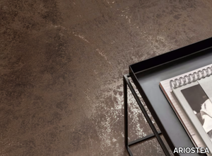 ULTRA METAL - BROWN ZINC - Porcelain stoneware wall/floor tiles with metal effect _ ARIOSTEA