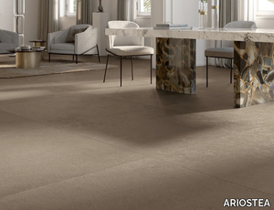 BALANCE - TAN - Porcelain stoneware wall/floor slabs with resin effect _ ARIOSTEA