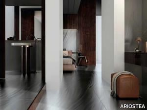 LUCE PEARL - Porcelain stoneware wall/floor slabs with metal effect _ ARIOSTEA