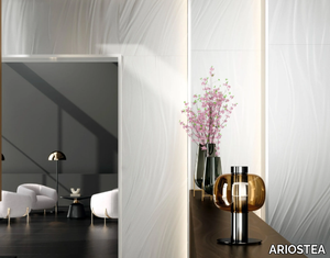 LUCE SILVER - Porcelain stoneware wall/floor slabs with metal effect _ ARIOSTEA