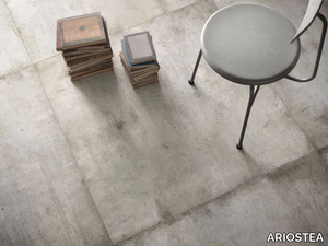 ULTRA TEKNOSTONE - LIGHT GREY - Porcelain stoneware wall/floor tiles with stone effect _ ARIOSTEA