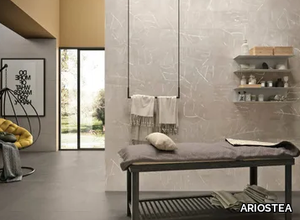 URBAN WHITE DECORO LEAF ACTIVE - Indoor porcelain stoneware wall tiles _ ARIOSTEA