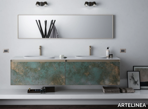 +SKIN OSSIDO - Wall-mounted porcelain stoneware vanity unit _ ARTELINEA