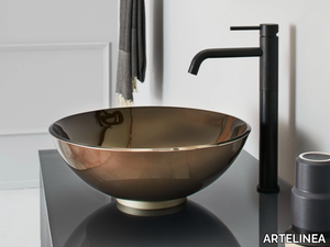 MILANO - Countertop round single crystal washbasin _ ARTELINEA