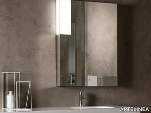 CUBO - Rectangular bathroom mirror with integrated lighting _ ARTELINEA