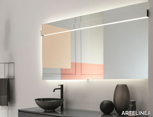 LAPIS - Rectangular wall-mounted mirror with integrated lighting _ ARTELINEA