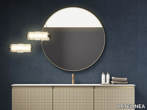 RIFLESSI - Round framed wall-mounted mirror _ ARTELINEA