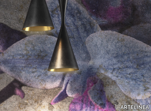 GLASS & PAPER - Bathroom wallpaper with floral pattern _ ARTELINEA