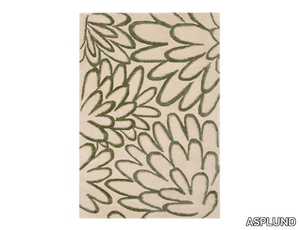 BOW - Patterned rectangular handmade wool rug _ ASPLUND