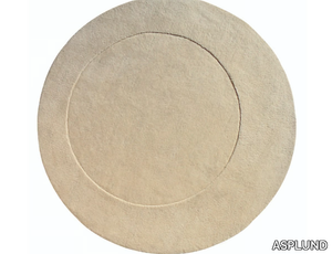 TRACE - Solid-color round rug _ ASPLUND