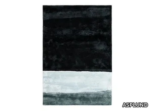 MIDNIGHT - Wool and silk handmade rectangular rug _ ASPLUND